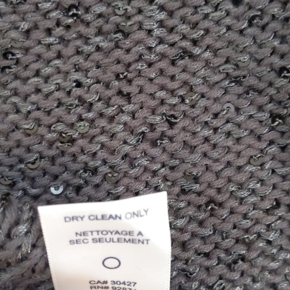 Splendid Sparkly Charcoal Pullover Sweater - Picture 7 of 8
